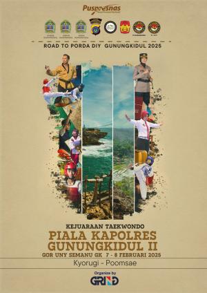 Kejuaraan KAPOLRES GUNUNG KIDUL TAEKWONDO CHAMPIONSHIP II TH.2025 Pengkab TI GK - GRIND ti-tksbbali.com